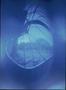 bike pinhole photograph RA4 Process contact print